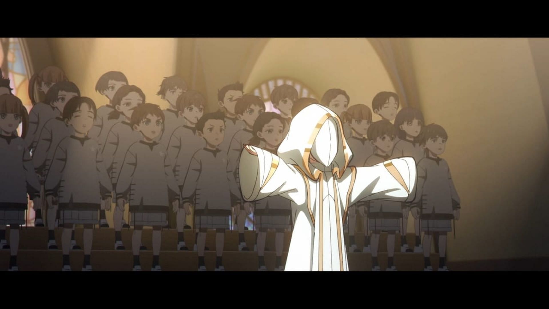 Cyan becomes the sacred maiden (Image via Pb animation/LAN Studio/Paper Plane Animation)