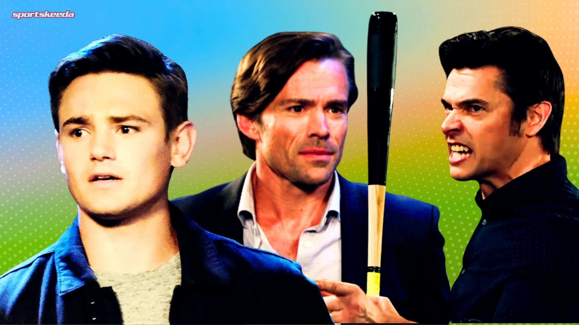 Johnny, Xander, and Philip from Days of Our Lives [Custom cover edited by Sportskeeda (Original image via Peacock)]