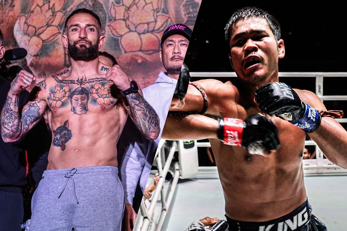 Liam Harrison (left) and Muangthai (right). [Photos from ONE Championship]