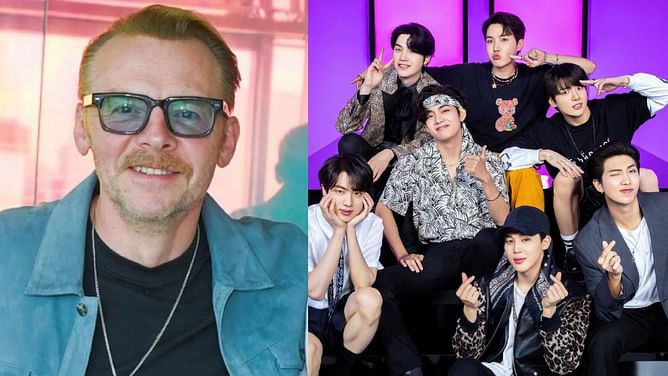 "Glad we can have a laugh at it now"- Fans react as Simon Pegg recalls fearing he may have exposed BTS to COVID during 2022 meet-&-greet