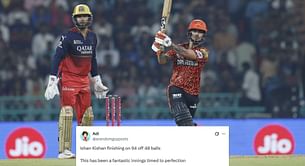 "Fantastic innings timed to perfection" - Fans erupt as Ishan Kishan smashes 94* off 48 balls in RCB vs SRH IPL 2025 match