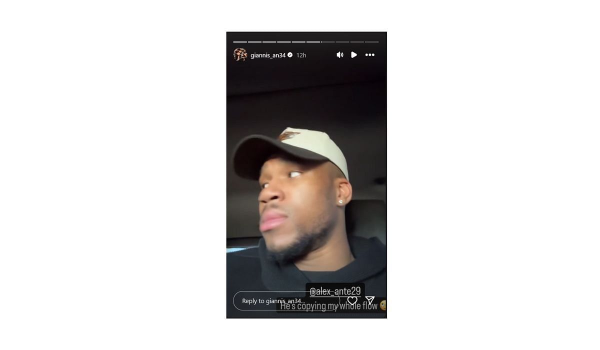 Giannis Antetokounmpo jokingly accuses his brother of copying his flow on Instagram