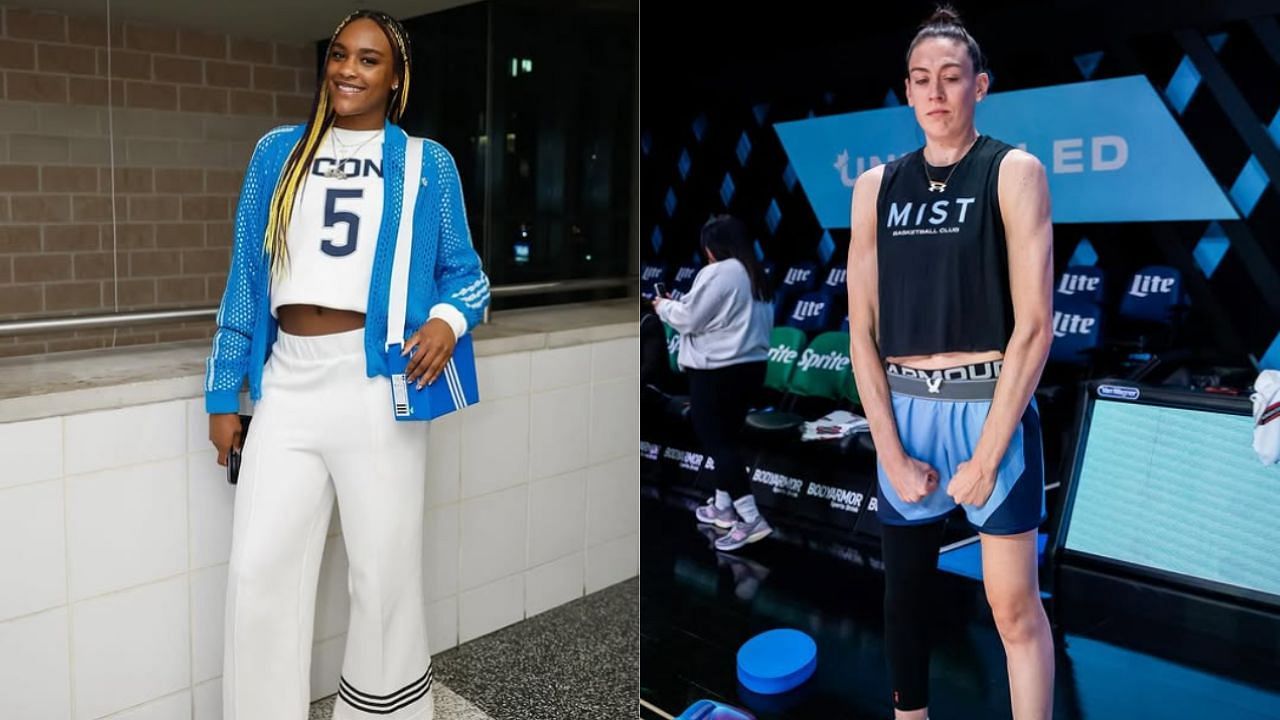 Aaliyah Edwards opens up on Wednesday about her 12-0 shut out of Breanna Stewart in the Unrivaled 1-on-1 tournament. [photo: @aaliyahedwards_24/IG, @breannastewart30/IG]
