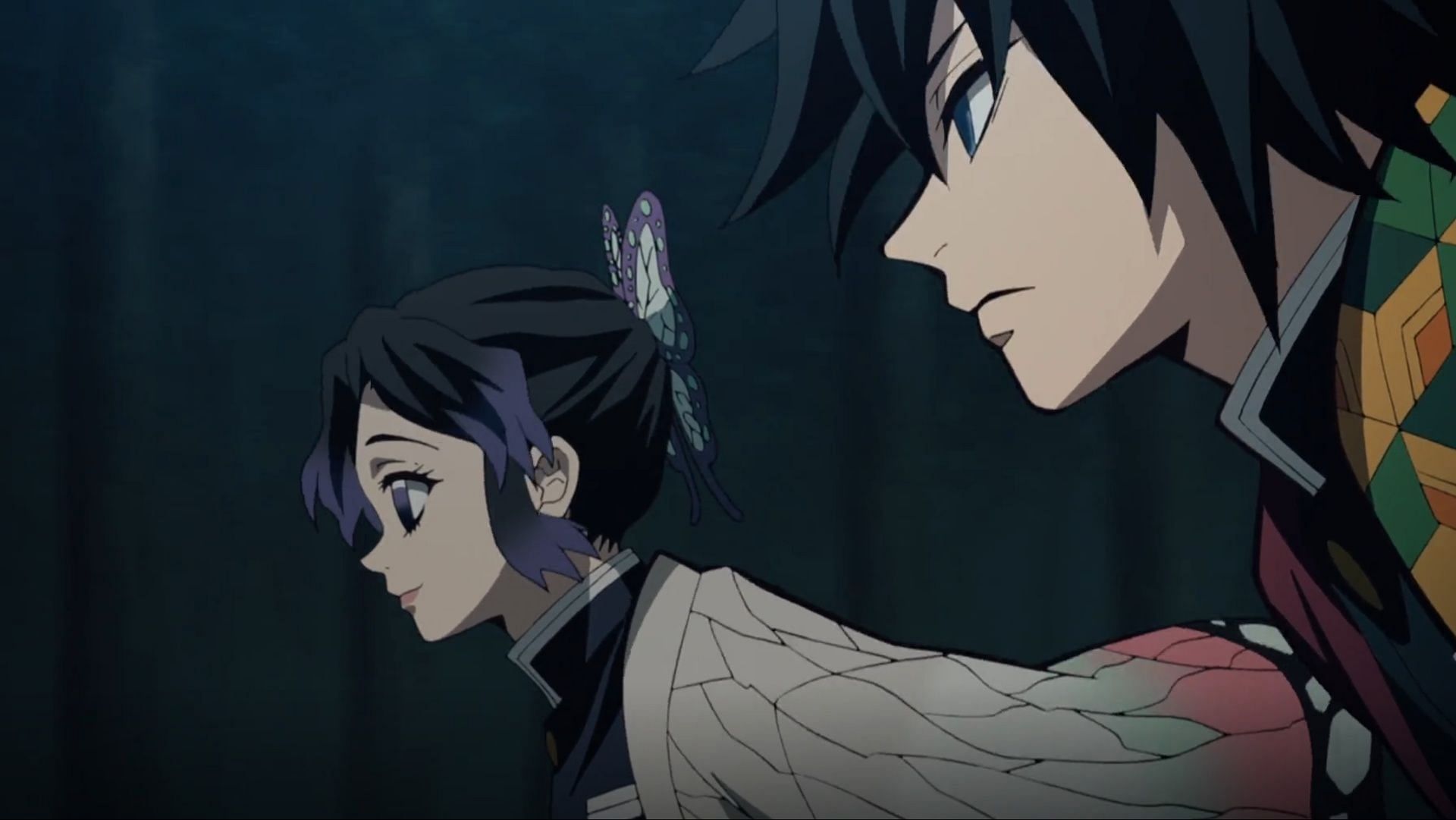 Shinobu and Giyu from the Demon Slayer anime (Image via Ufotable)