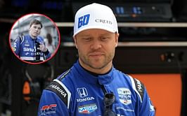 Felix Rosenqvist accuses teammate Marcus Armstrong of 'screwing' his IndyCar qualifying at Detroit