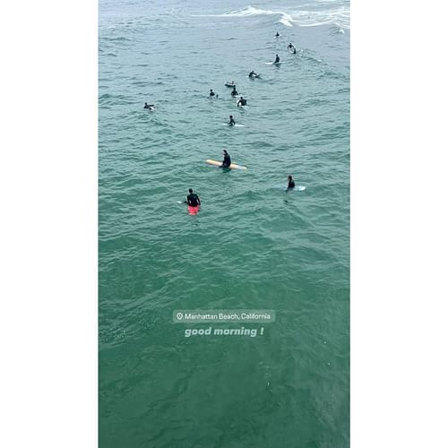 Grace Harbaugh's Instagram story