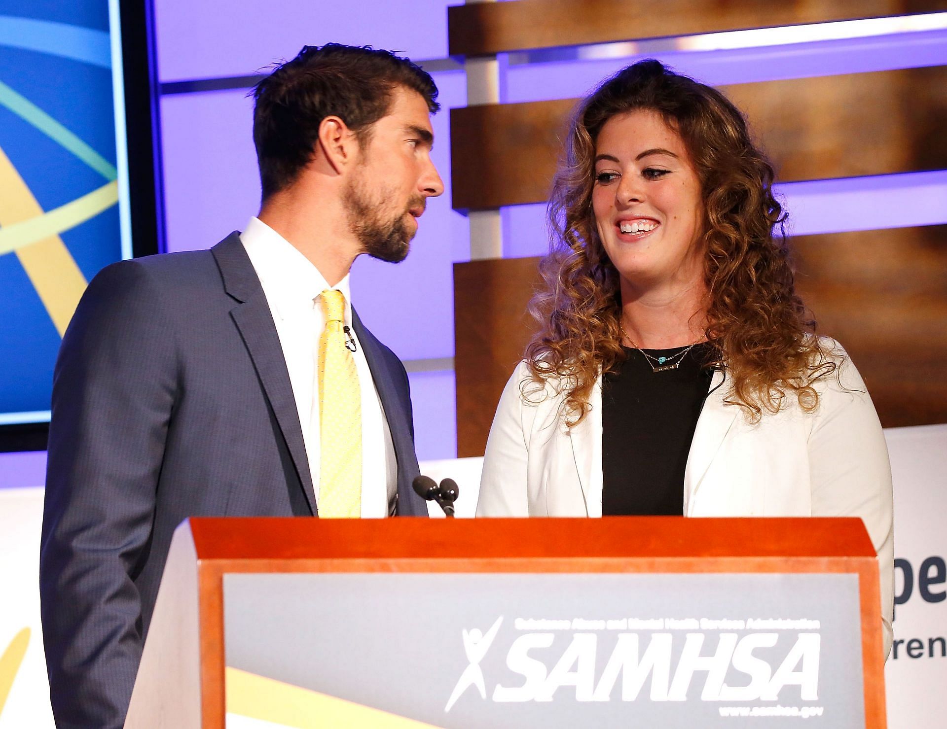 Phelps a Schmitt Národný deň povedomia o duševnom zdraví dieťaťa (zdroj obrázka: Getty)