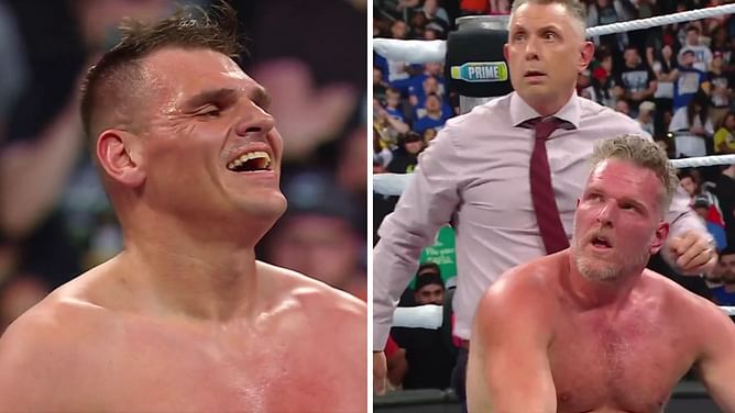 Gunther breaks character; Pat McAfee & Michael Cole stunned
