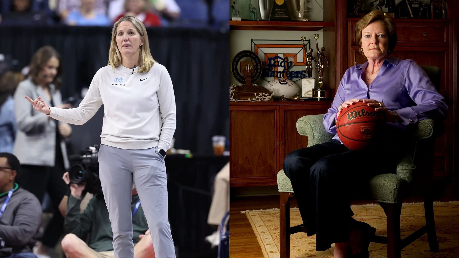 Courtney Banghart and Pat Summitt