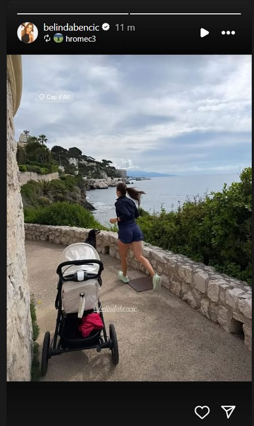 Belinda Bencic IG Story | Source: Belinda Bencic Instagram/@belindabencic
