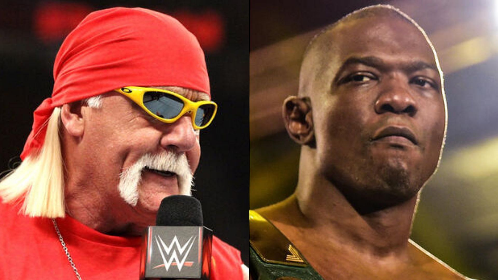 Hulk Hogan (left); Shelton Benjamin (right) [Image Credits: wwe.com]