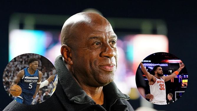 Magic Johnson bullish about Anthony Edwards and Karl-Anthony Towns NBA Finals prediction