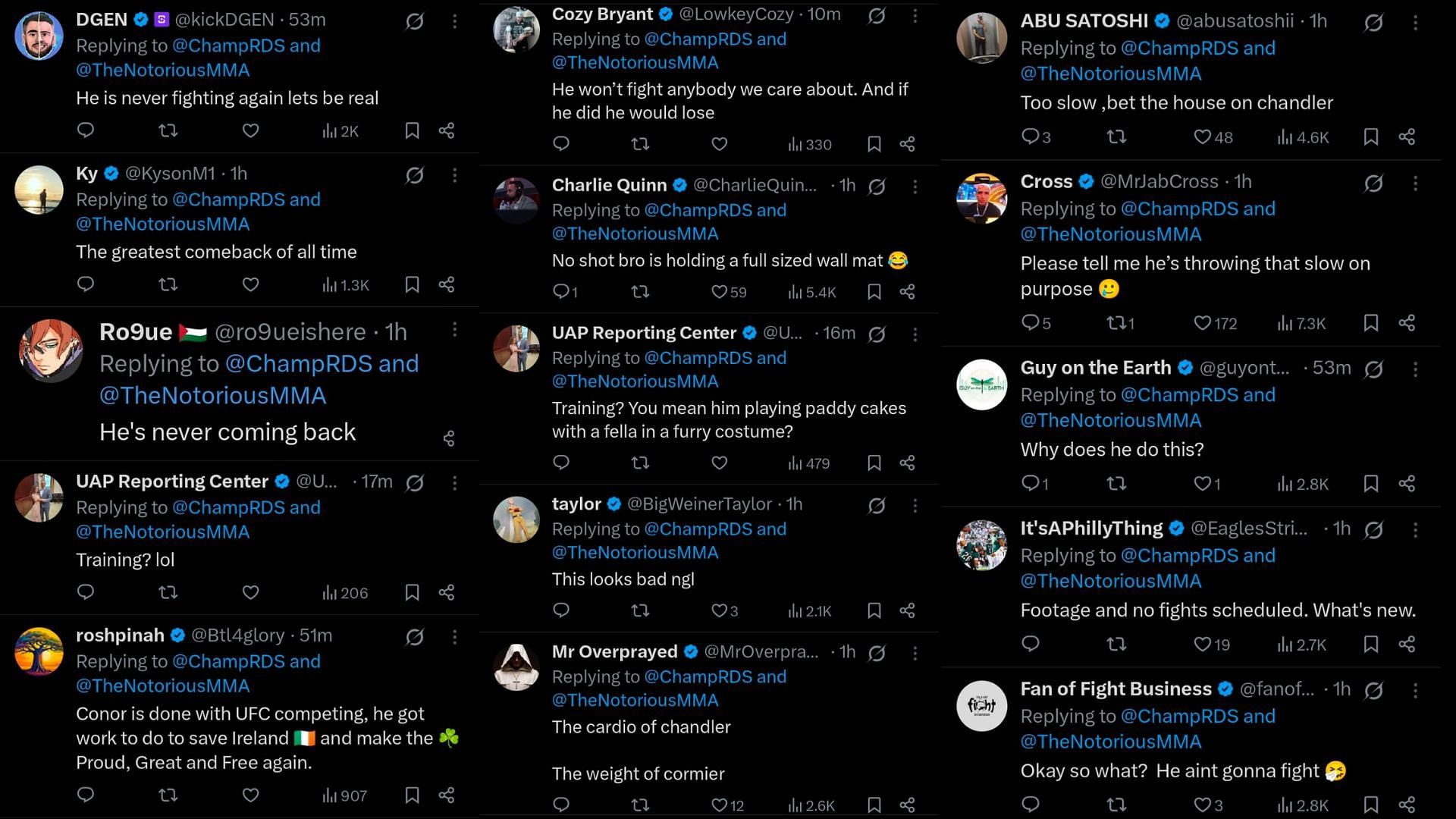 Fan comments [Screenshots courtesy: @ChampRDS on X]