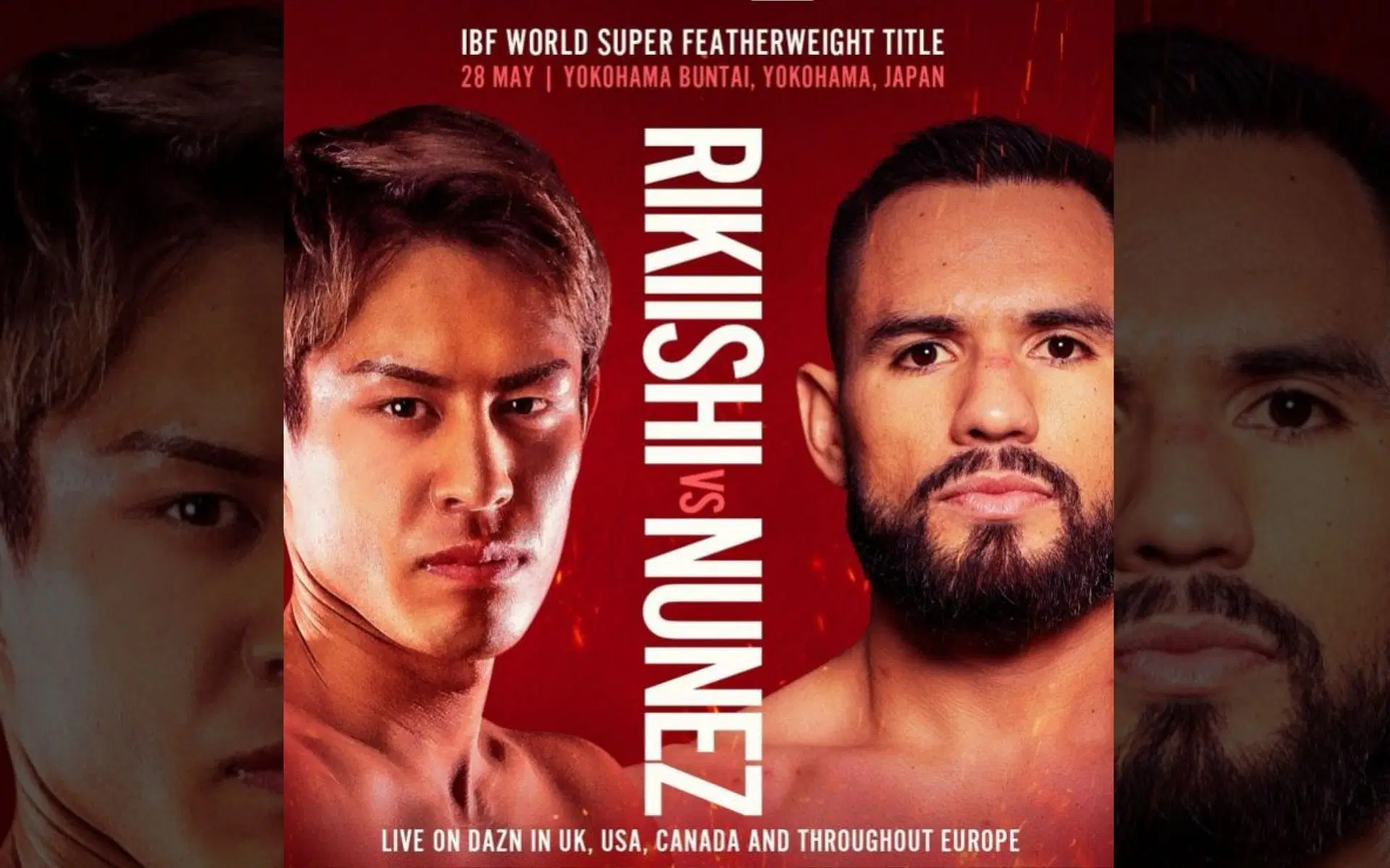 Masanori Rikiishi vs Eduardo Nunez fight poster. [Imae courtesy: @sugarnunez97 on Instagram]