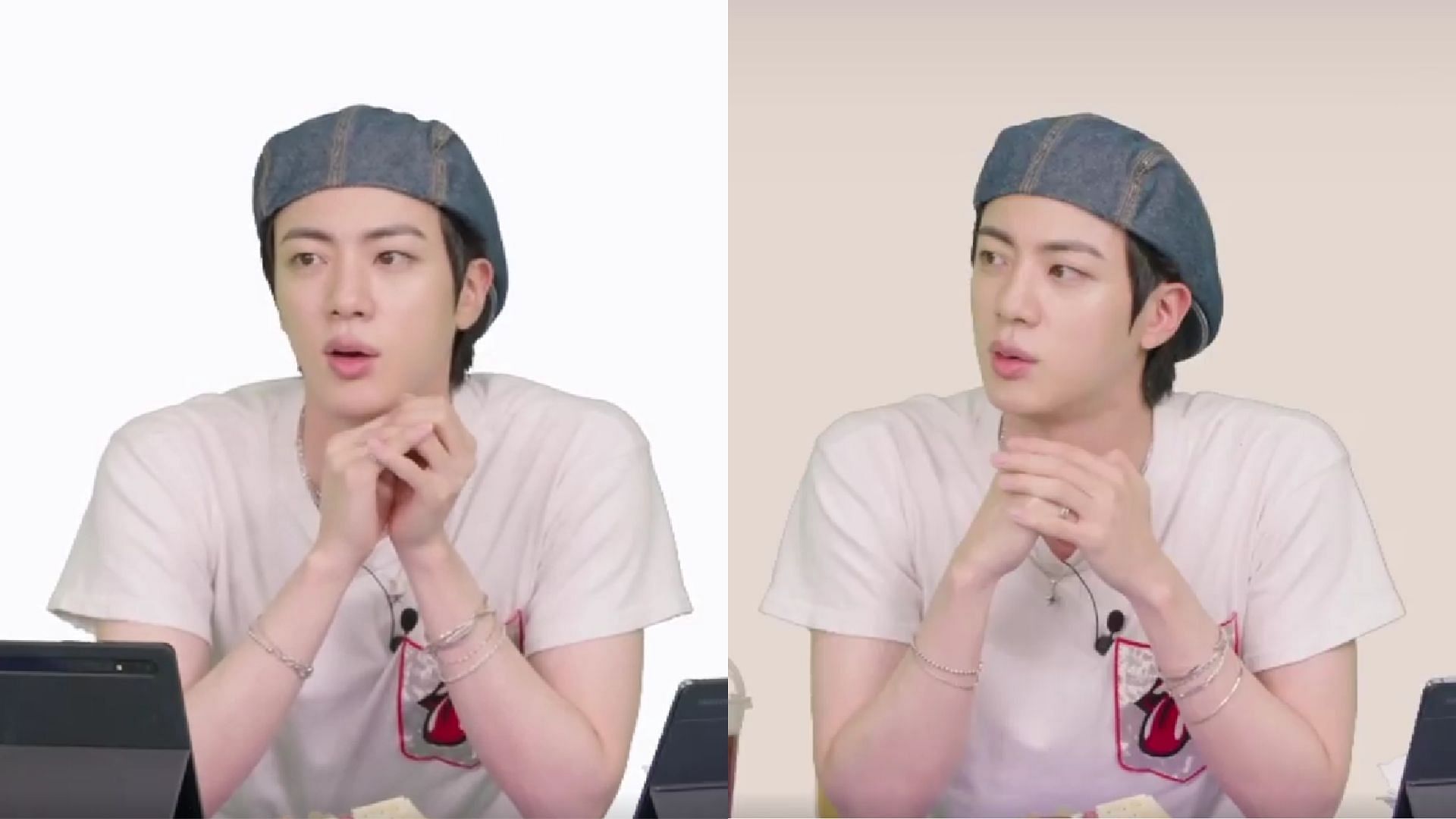 Jin talks about his BTS members (Images via Weverse)