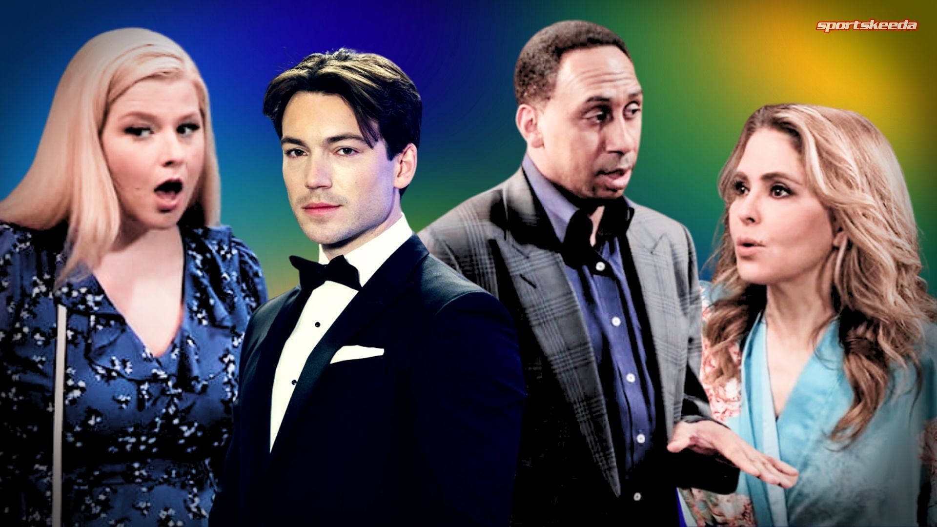 Micheal Cornithos, Amy Dricoll, Olivia Quartermaine, Brick on General Hospital (Custom edit by Sportskeeda, Original Image [ABC])