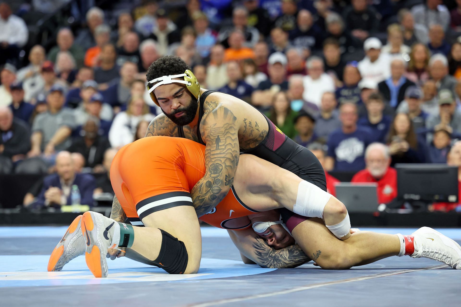 Gable Steveson in action at the NCAA Championships 2025 finals [Image Source : Getty]
