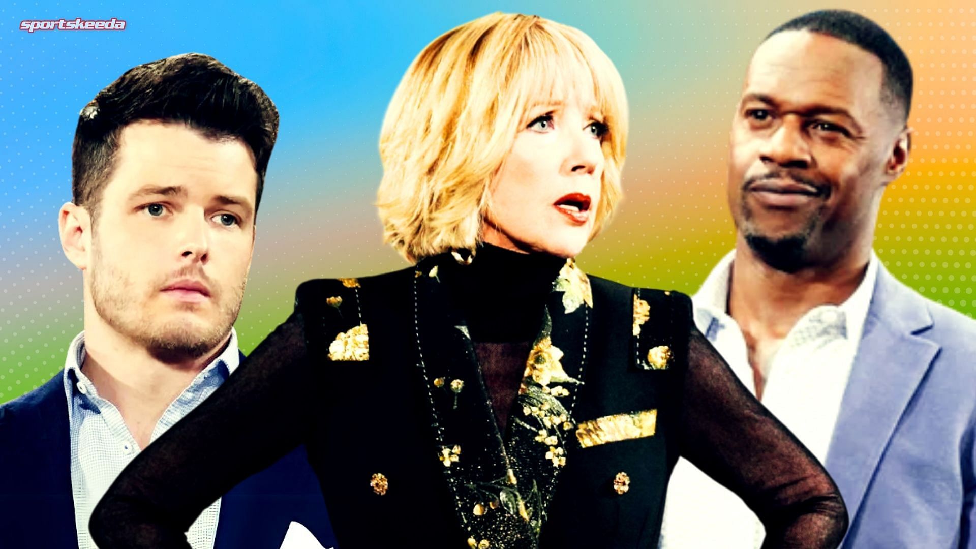 Kyle, Nikki and Damian on The Young and the Restless (Custom edit by Sportskeeda, Original Image [CBS])