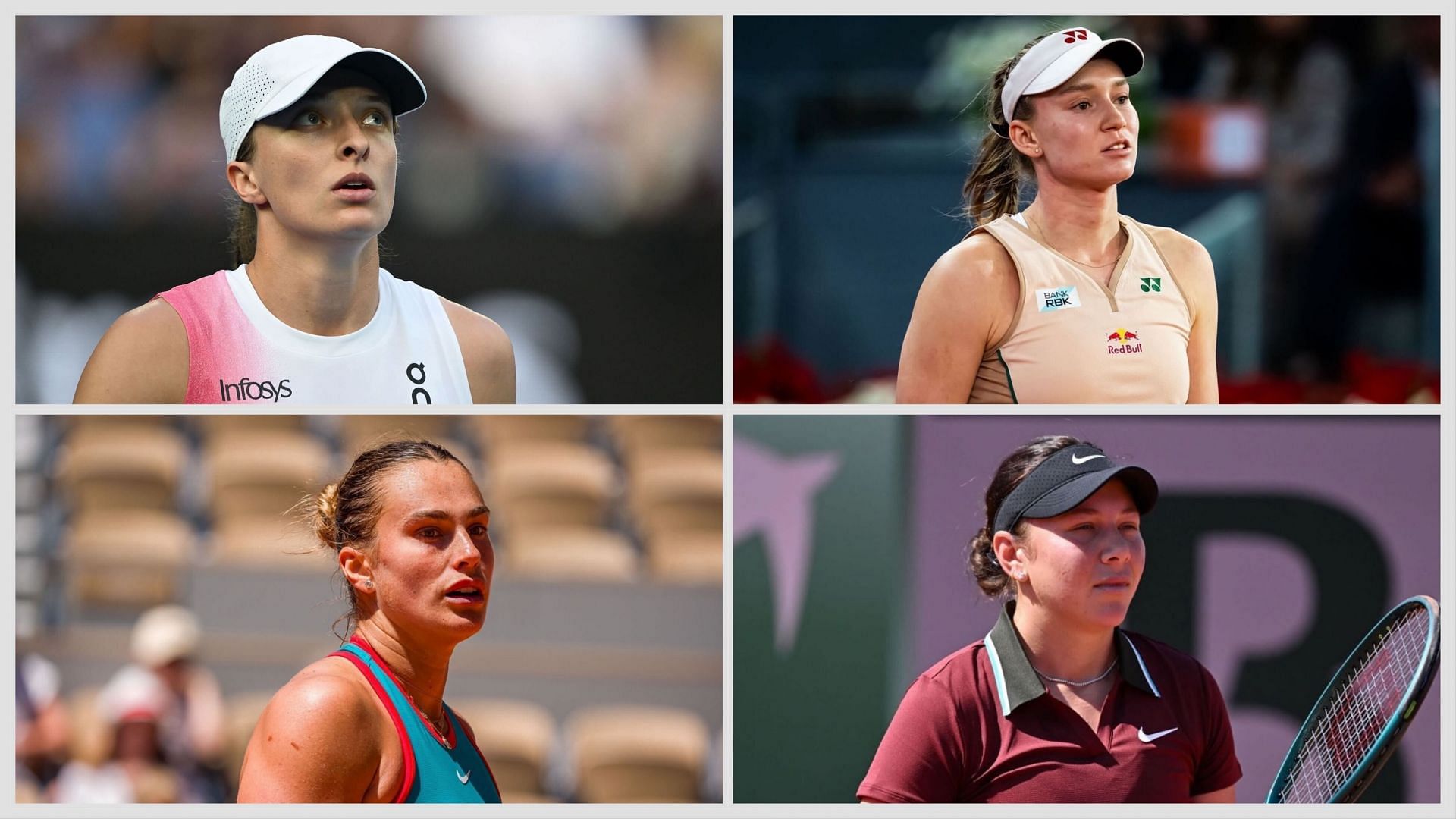 French Open 2025 will see Iga Swiatek vs Elena Rybakina &amp; Aryna Sabalenka vs Amanda Anisimova | Getty