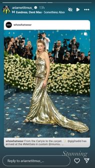 Screenshot of Ariarne Titmus' Instagram story (ariarnetitmus_/ig)