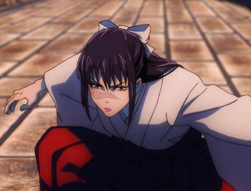 Utahime acting as seen in the first season of the anime (Image via MAPPA)