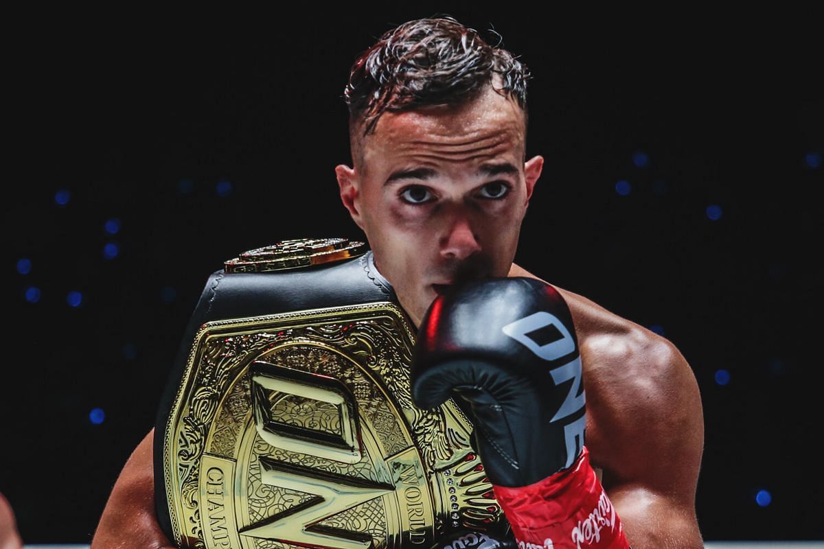 ONE interim strawweight kickboxing world champion Jonathan Di Bella is keen on super fights. -- Photo by ONE Championship
