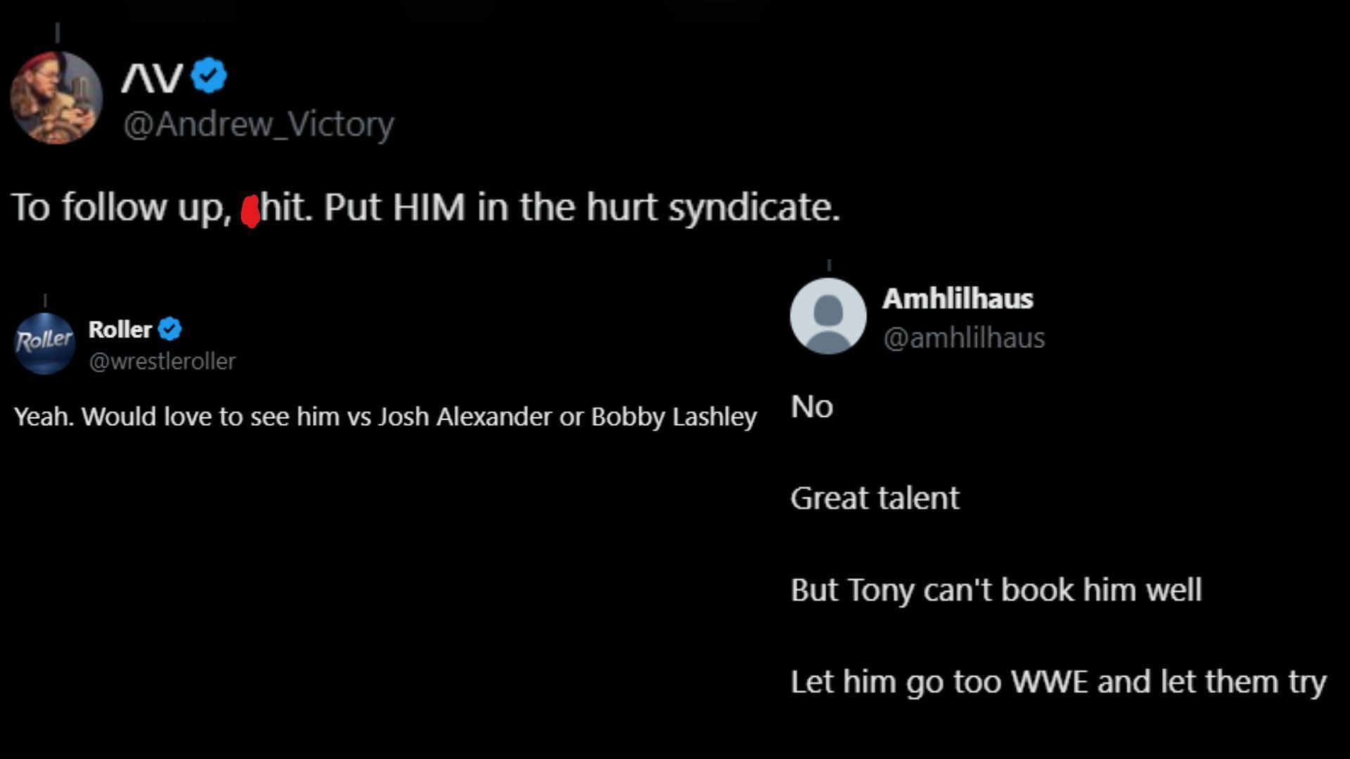 Fans want Wardlow to return. [Images via Ace Humphreys&#039; X]