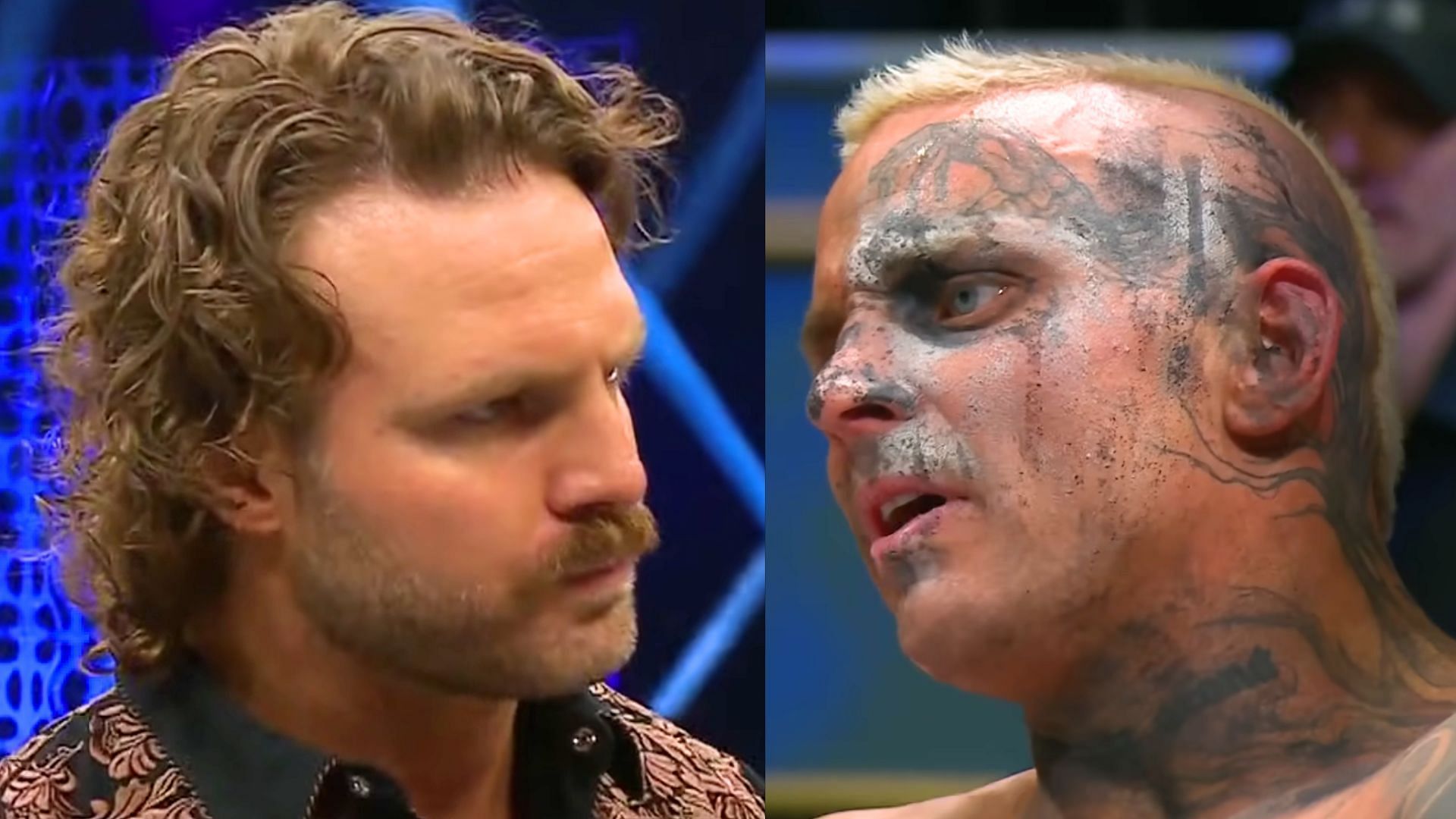 Hangman Adam Page (left) and Darby Allin (right) (Images via AEW YouTube)