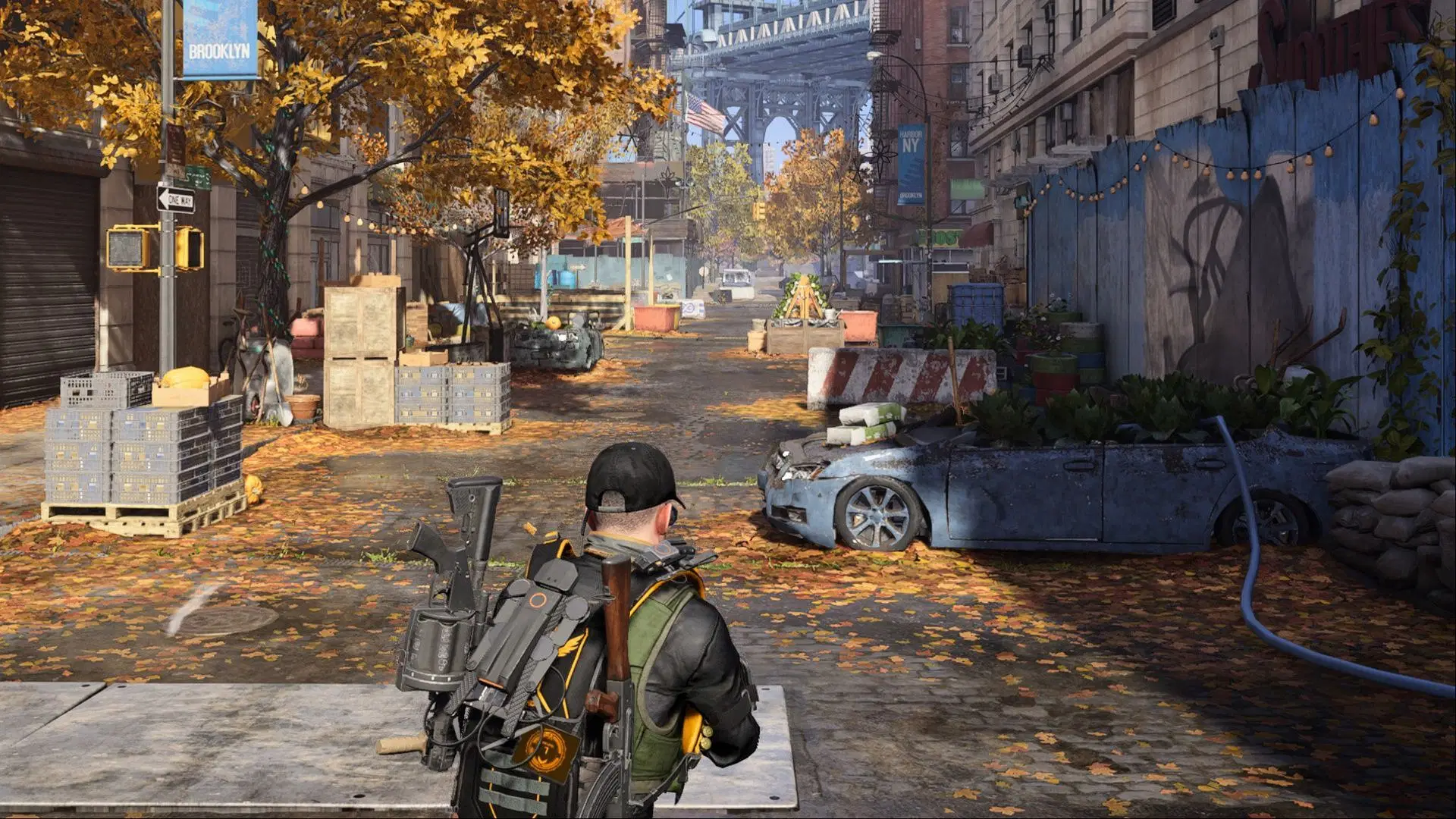 Explore Brooklyn&#039;s orange-clad streets patrolled by the Cleaners (Image via Ubisoft)