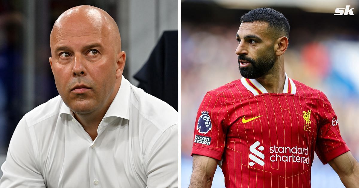 Arne Slot and Mohamed Salah.