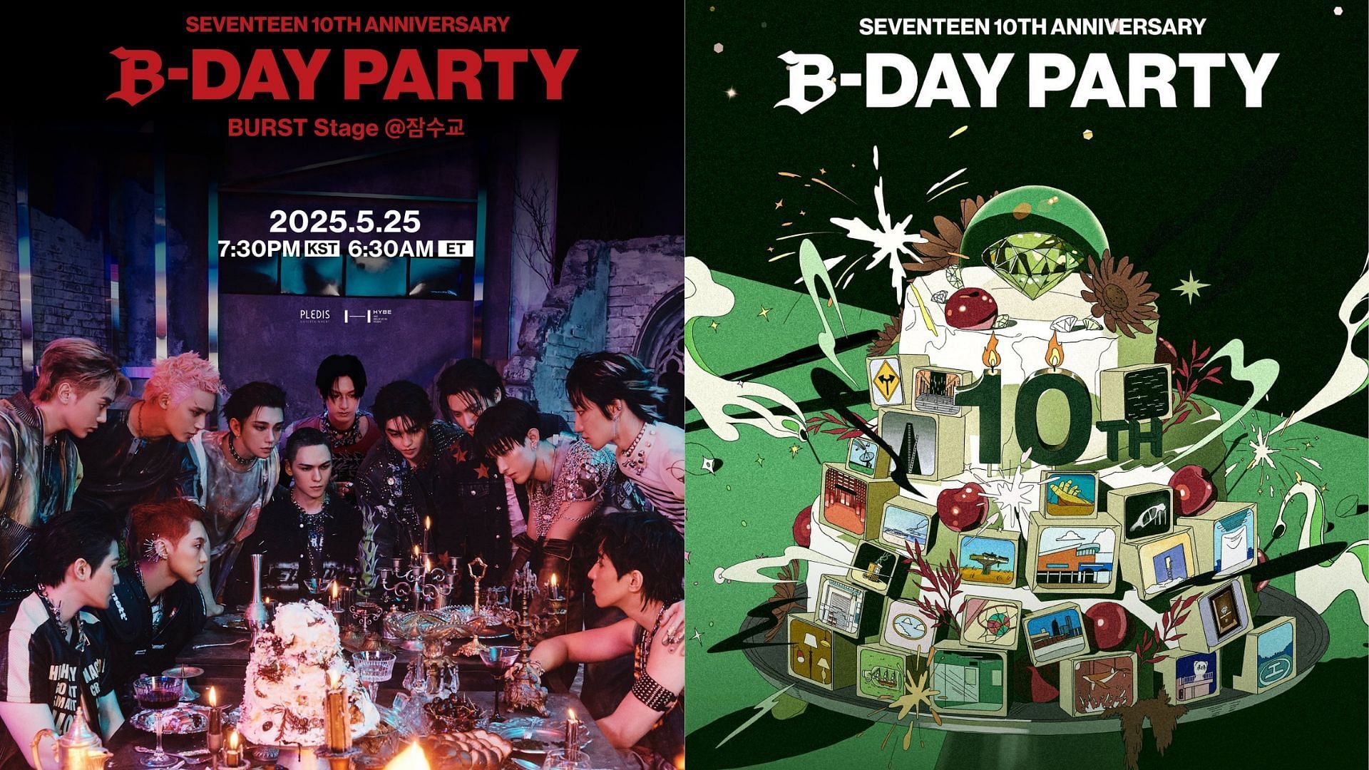 All you need to know about SEVENTEEN 10TH ANNIVERSARY B-DAY PARTY event (Images Via X/@pledis_17) 