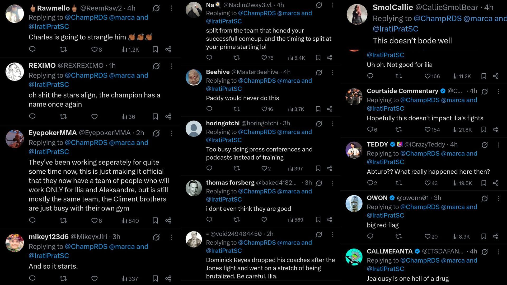 Fan comments. [Screenshot courtesy: @ChampRDS on X]