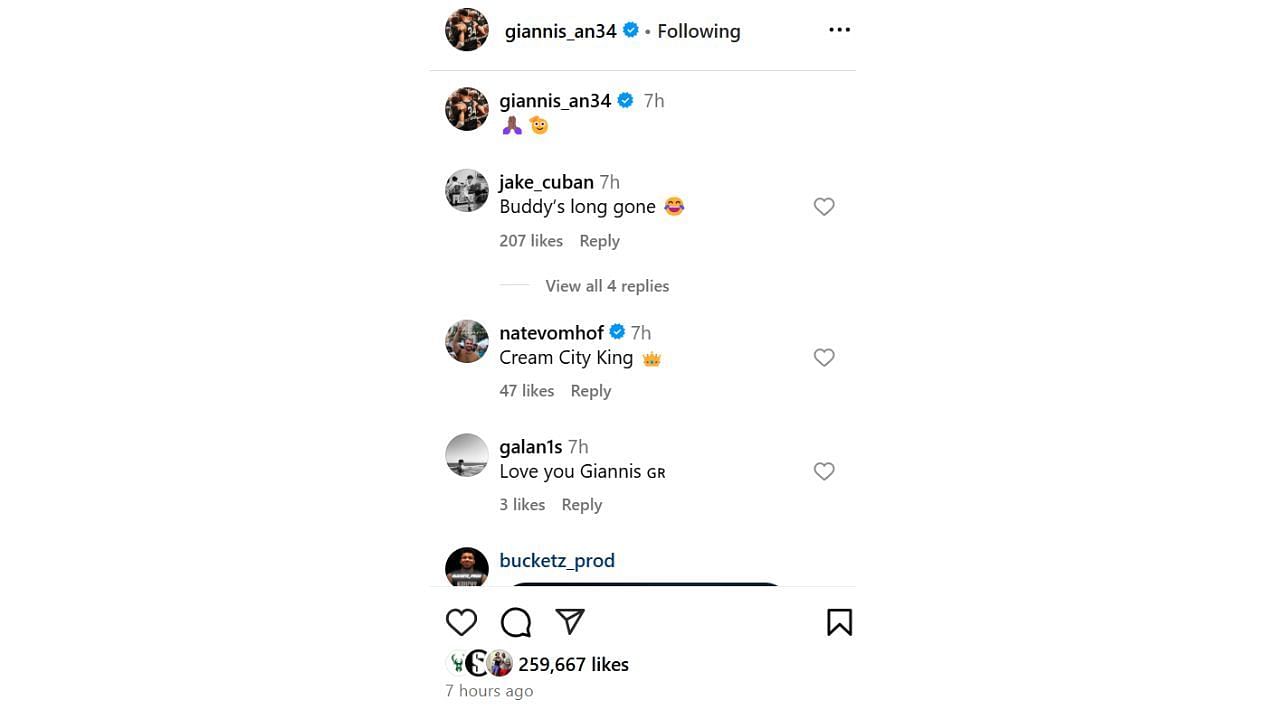 Mark Cuban&#039;s son, Jake Cuban, is convinced Giannis Antetokounmpo&#039;s days with the Milwaukee Bucks are over. [photo: @giannis_an34/IG]