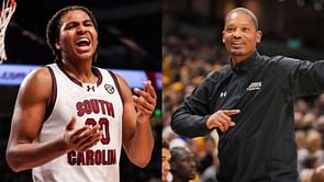 IN PIC: South Carolina HC Lamont Paris links up with star forward Collin Murray-Boyles amid NBA draft combine