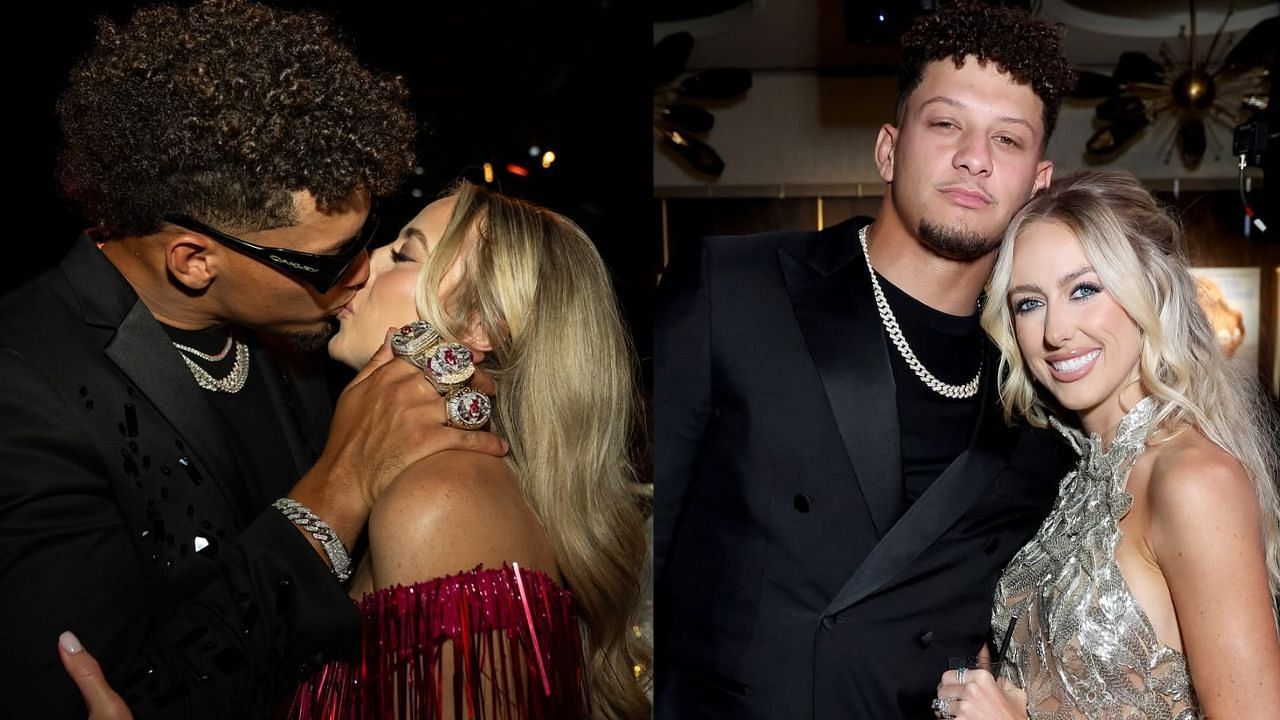 Patrick Mahomes shares his first look with wife Brittany from star-studded Vegas Golf Classic
