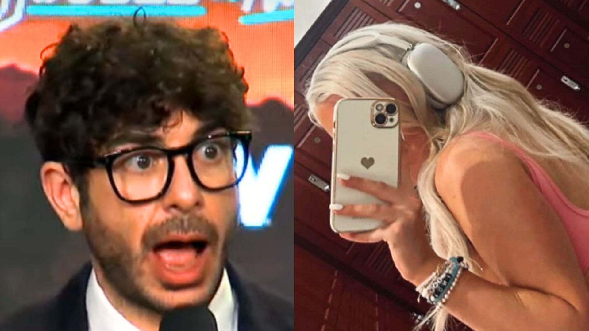 Tony Khan will probably lose one of his biggest names to WWE. (Images via AEW YouTube and the wrestler