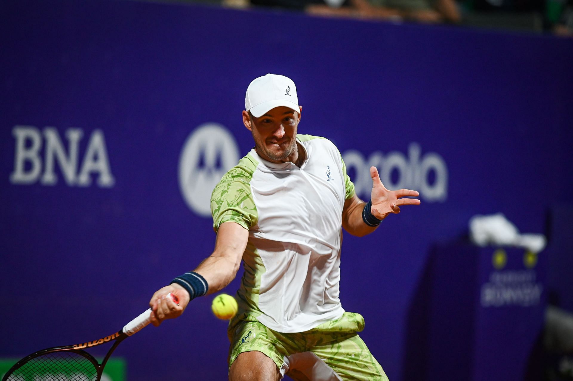 Lajovic in action at the Argentina Open Tennis ATP - Source: Getty
