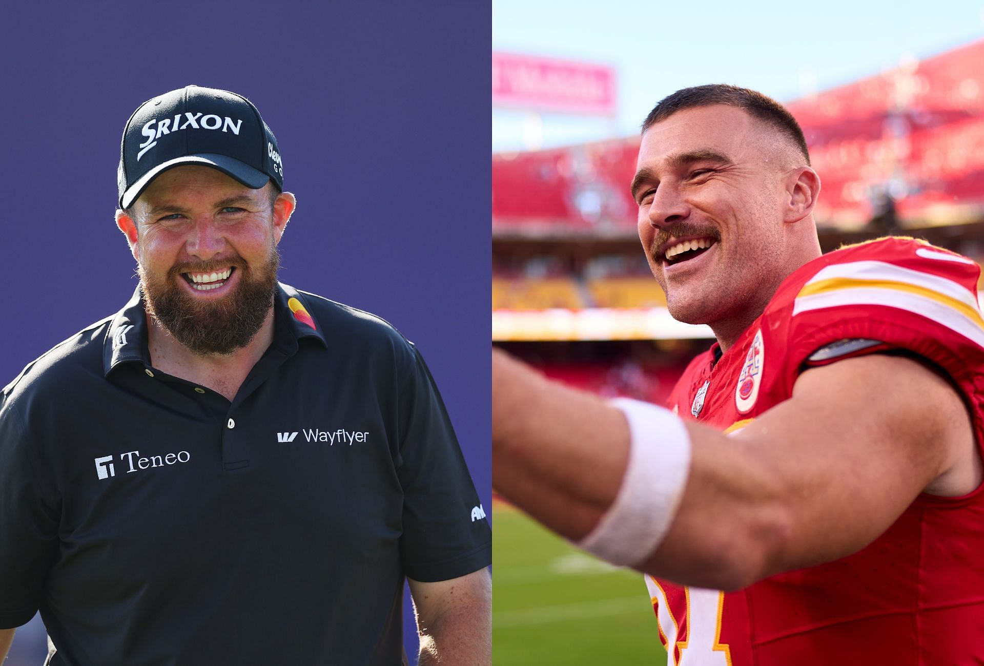 Travis Kelce and Shane Lowry ( via Getty)
