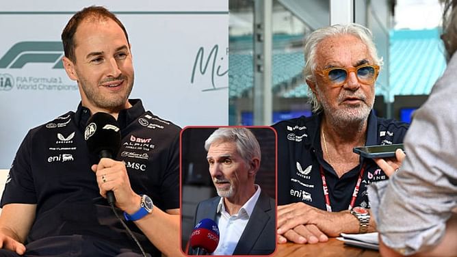 Damon Hill drops a one-word reaction to Alpine's Flavio Briatore's comments about Ollie Oakes' departure from the team