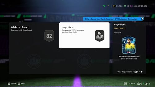 The requirements (Image via EA Sports)