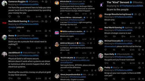 Fan comments [Screenshots courtesy: @TheNotoriousMMA on X]