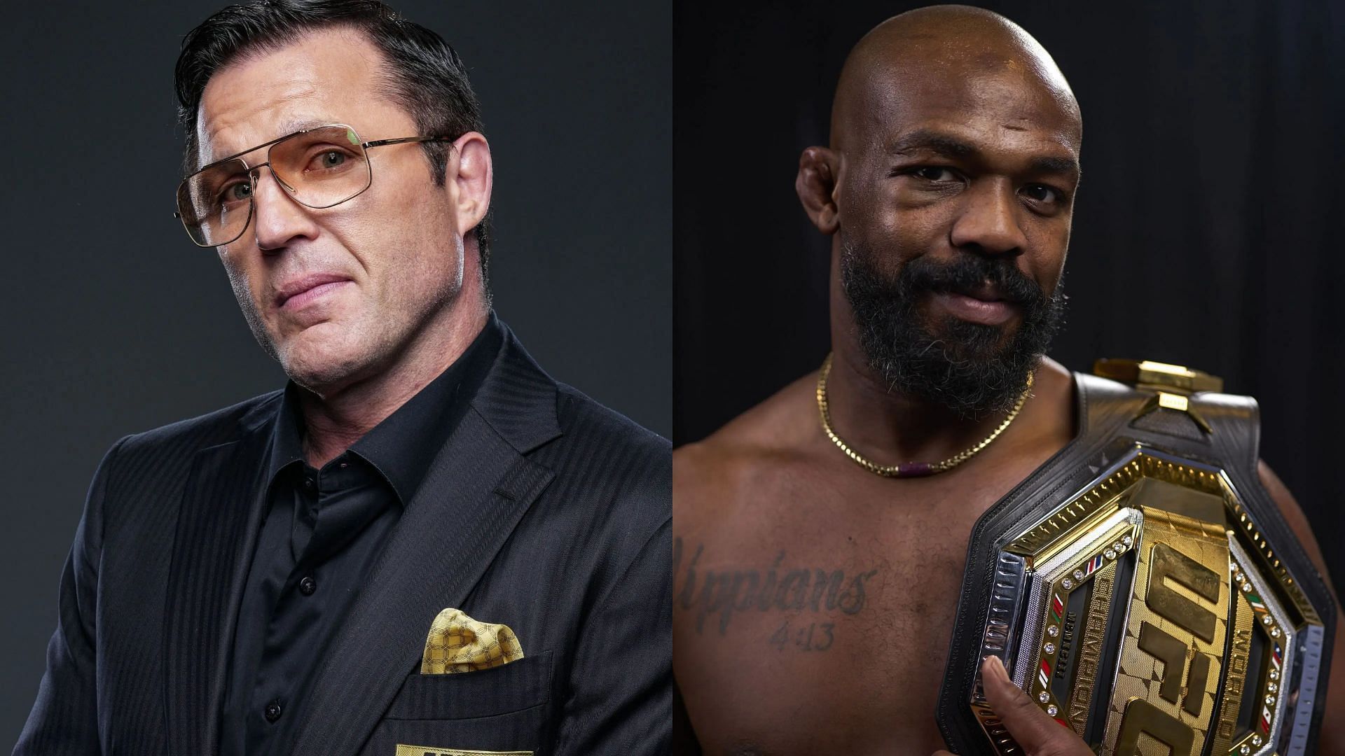 Chael Sonnen (left) speculates why Jon Jones (right) is not vacating heavyweight title. [Images courtesy: Getty Images]