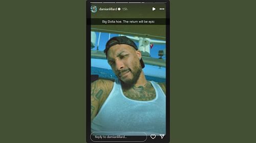Damian Lillard drops cryptic message about new music drop. (Credits: @damianlillard/Instagram)