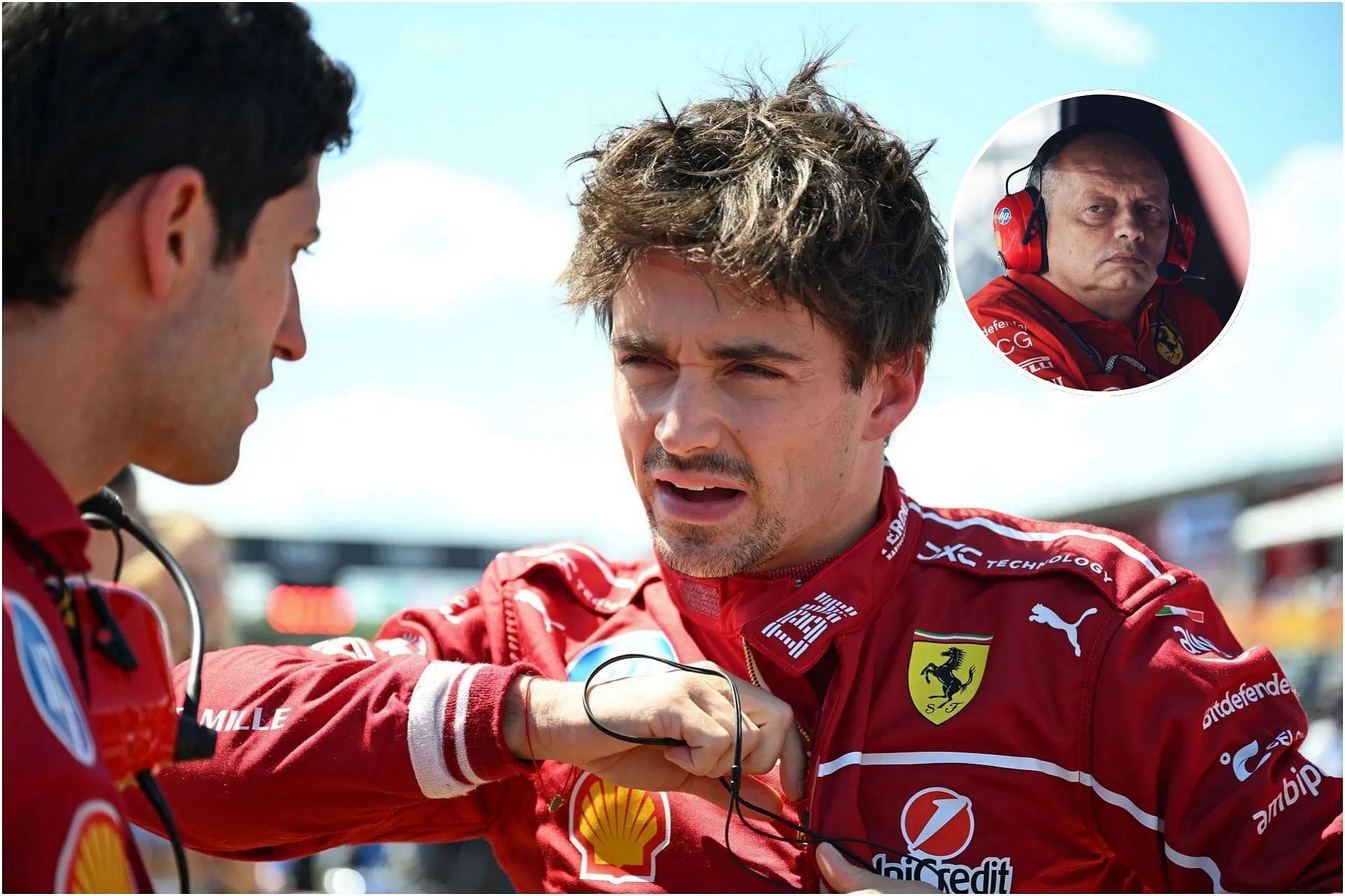 Fred Vasseur gets comments on Charles Leclerc&rsquo;s &lsquo;unlucky&rsquo; Imola GP (Getty Images)