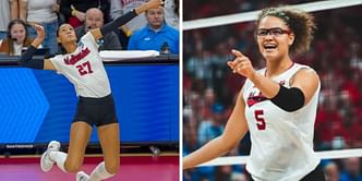 WATCH: Nebraska Volleyball's Harper Murray leaves Rebekkah Allick stunned with her impressive skills during Ord faceoff