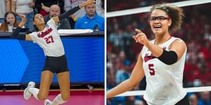 WATCH: Nebraska Volleyball's Harper Murray leaves Rebekkah Allick stunned with her impressive skills during Ord faceoff