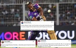 "Not just a player, he’s a spectacle!" - Fans go berserk after Andre Russell's sparkling 25-ball 57 in KKR vs RR IPL 2025 clash