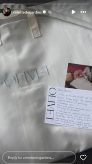 Leon Draisaitl's fiancee Celeste Instagram story - Credit: @ celestedesjardins