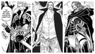 Garling, Shanks, and Shamrock as depicted in the One Piece manga (Image via Shueisha)