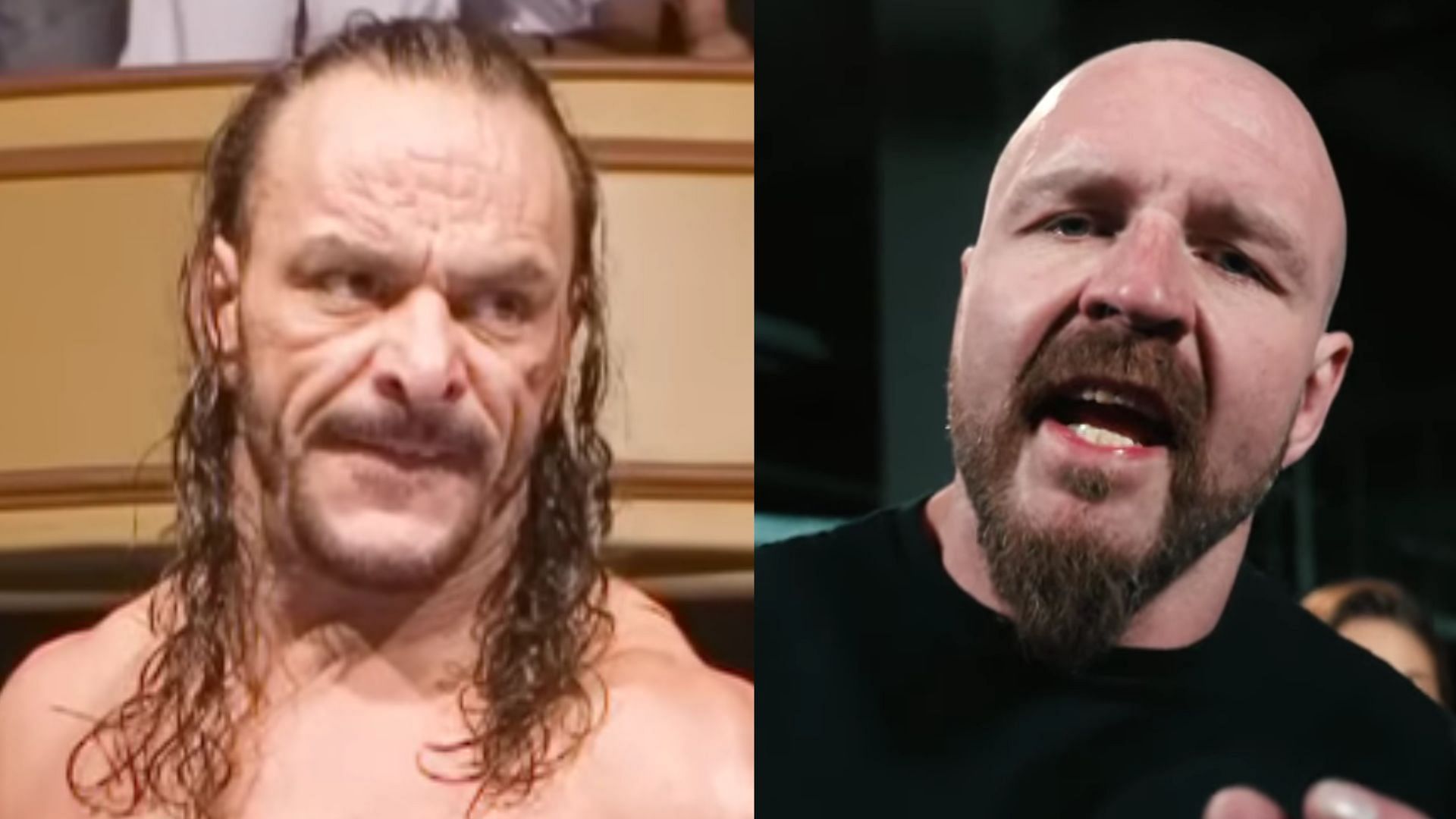 Sabu (left) and Jon Moxley (right) (Images via WWE YouTube and AEW YouTube) 